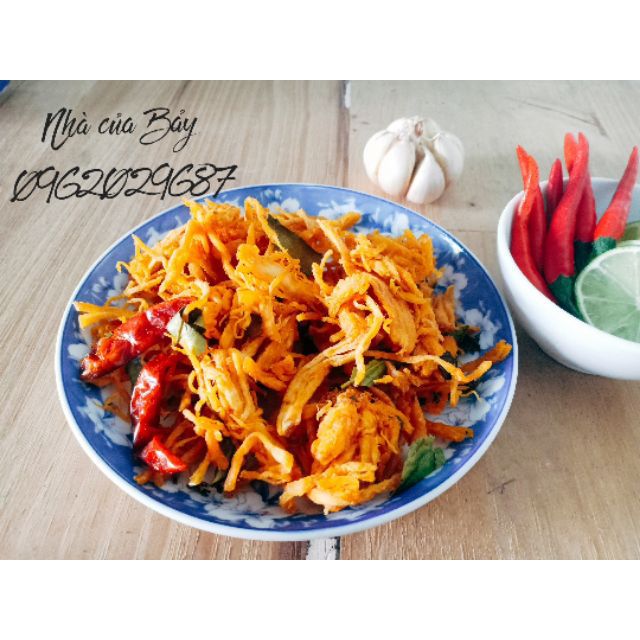 KHÔ GÀ ỚT LÁ CHANH 0,5KG