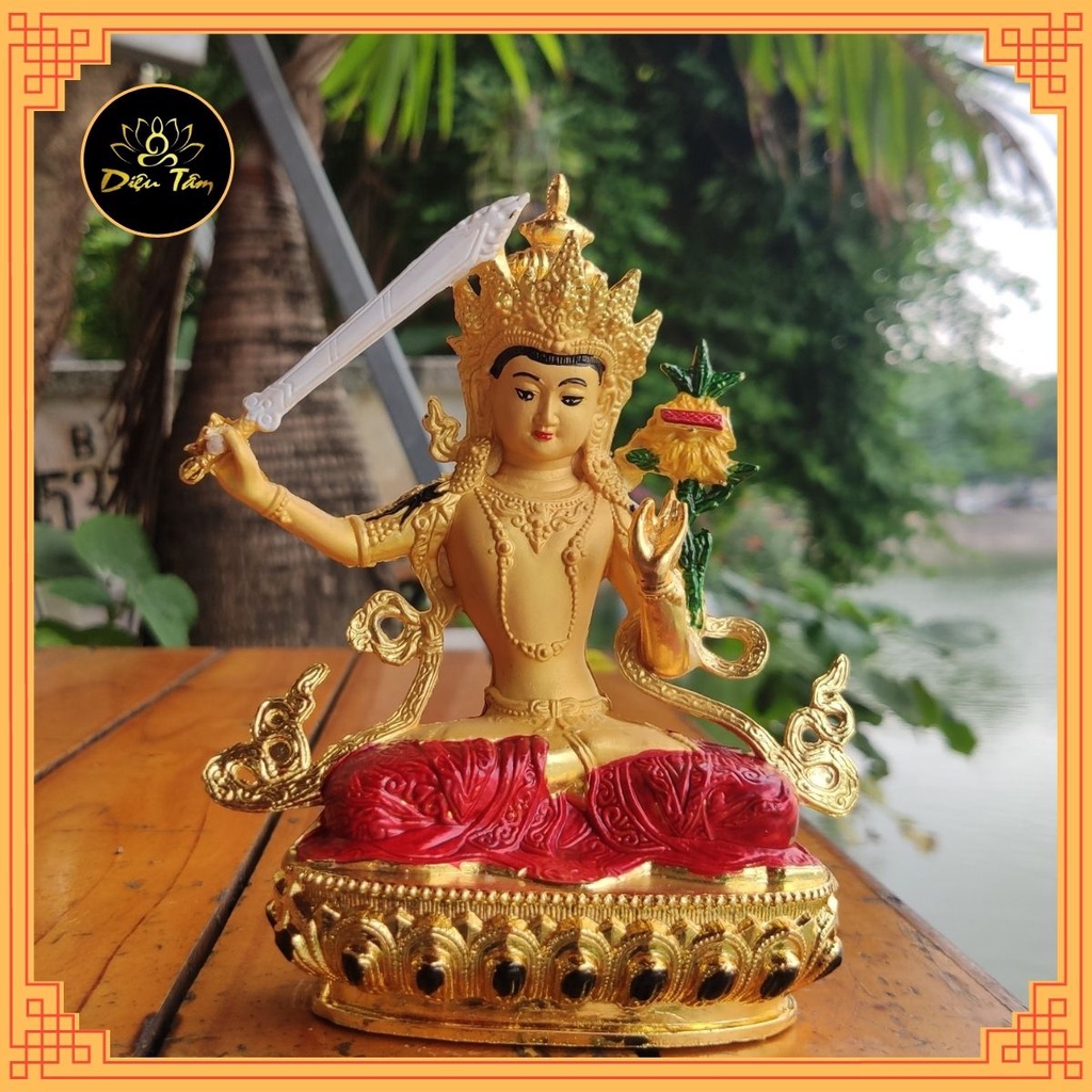 Tượng phật văn thù bồ tát mật tông Tây Tạng thờ cúng , tượng phật để ô tô