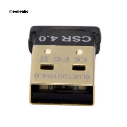 Moon Mini USB 2.0 Bluetooth 4.0 CSR4.0 Adapter Dongle for PC Laptop Win XP Vista 7 8