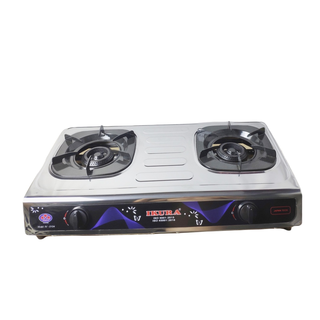 Bếp Đôi Mặt Inox Chống Rỉ Sét - Tiết Kiệm 30% Gas - IV 0104