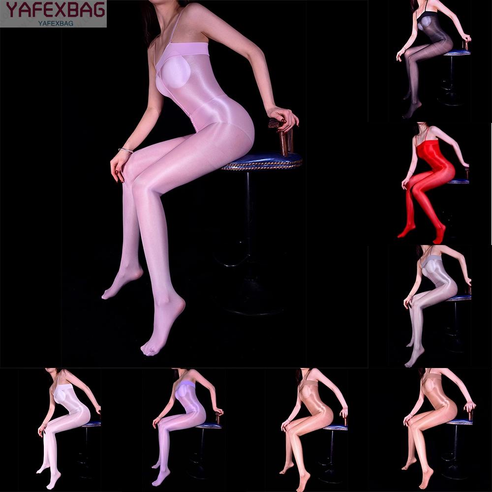 Pantyhose Oil Shiny Glossy Polyester Tights Transparent 1 Pcs Ladies Solid Color