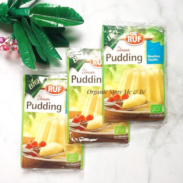 [Set 2 gói] Pudding hữu cơ Ruf 40g