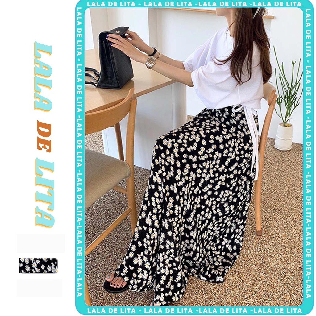 Chân váy dài hoa nhí  thời trang hàn quốc  - LALALITA