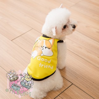 Áo 3 lỗ hình corgi siêu thoáng mát - Thời trang dành cho thú cưng ♥