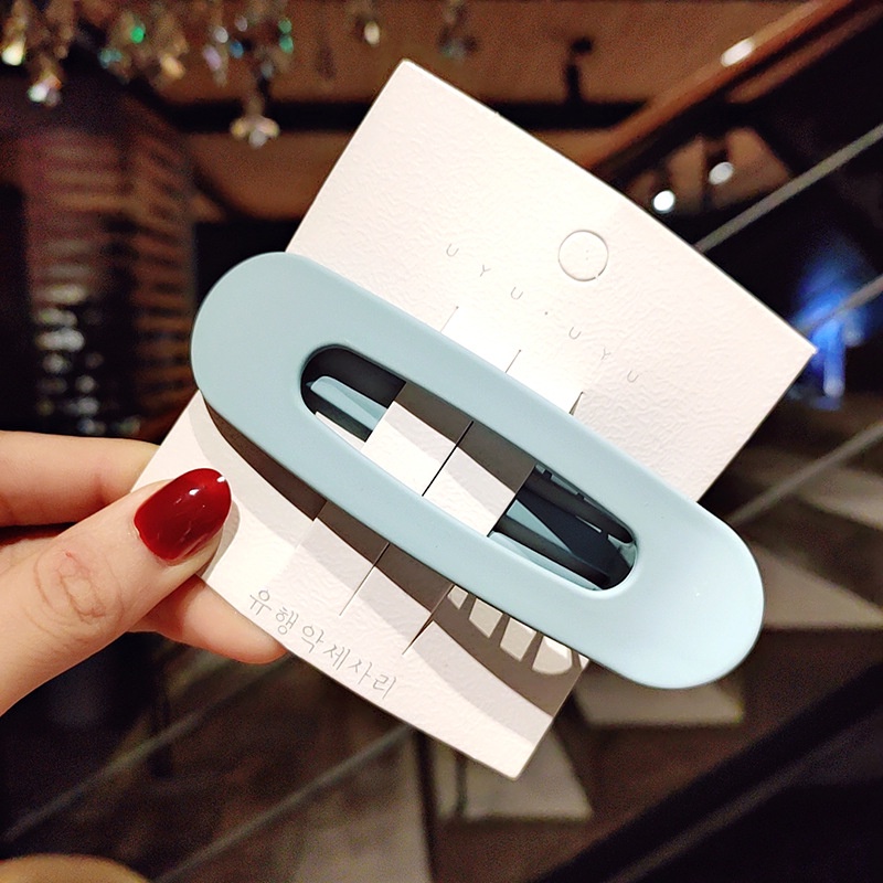 Kẹp tóc mỏ vịt Haimeikang màu trơn thời trang Hàn Quốc cho nữ