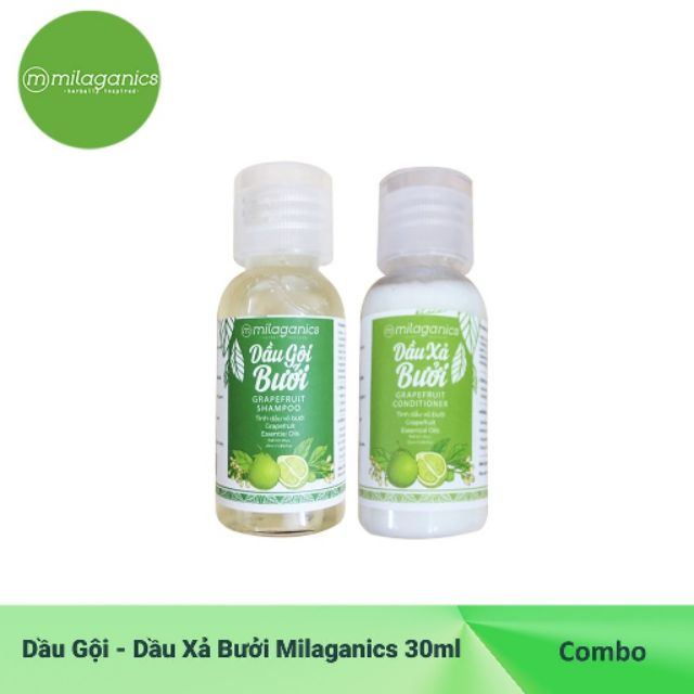 (6.2022) 30ml Dầu Gội Bưởi Milaganics