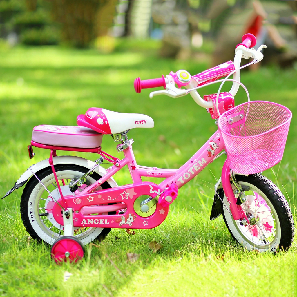 Xe đạp trẻ em cao cấp Totem AG12 cho bé gái 2 tuổi đến 4 tuổi  [CHÍNH HÃNG]