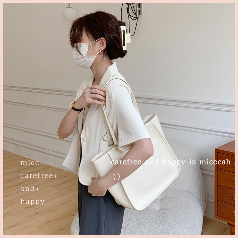 Túi xách nữ đẹp công sở cao cấp kẹp nách tote Micocah Tina Shop M439 NSF551