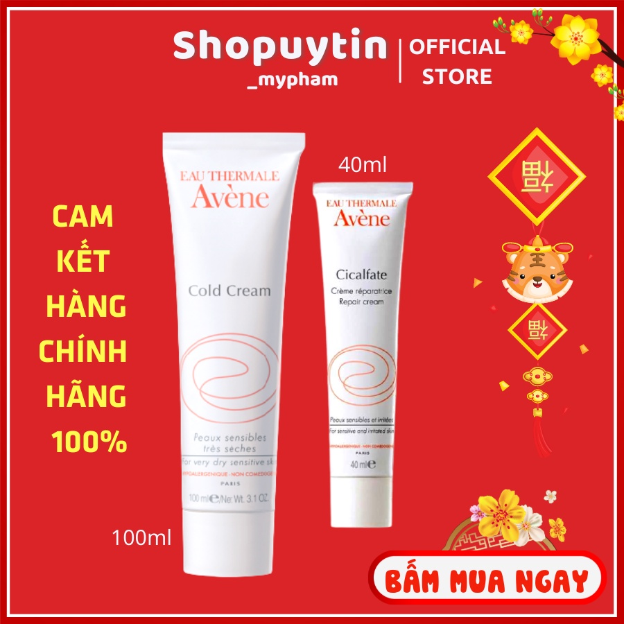 Avene Cicalfate repair cream phục hồi da dưỡng ẩm và giảm sẹo thâm 40ml 100ml