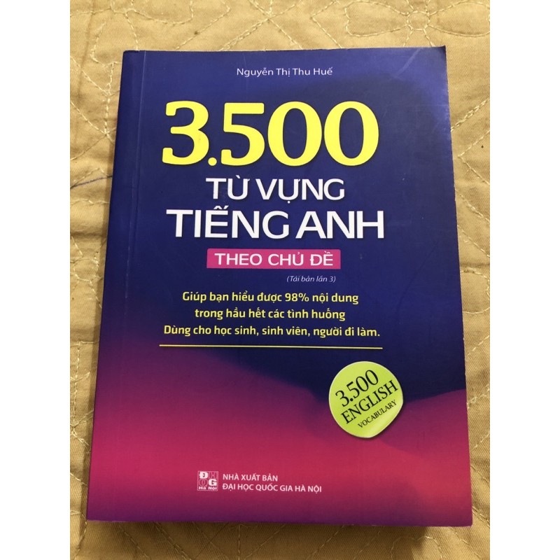 Sách - 3500 Từ vựng tiếng anh theo chủ đề ( Sách bản mầu tái bản lần 3)