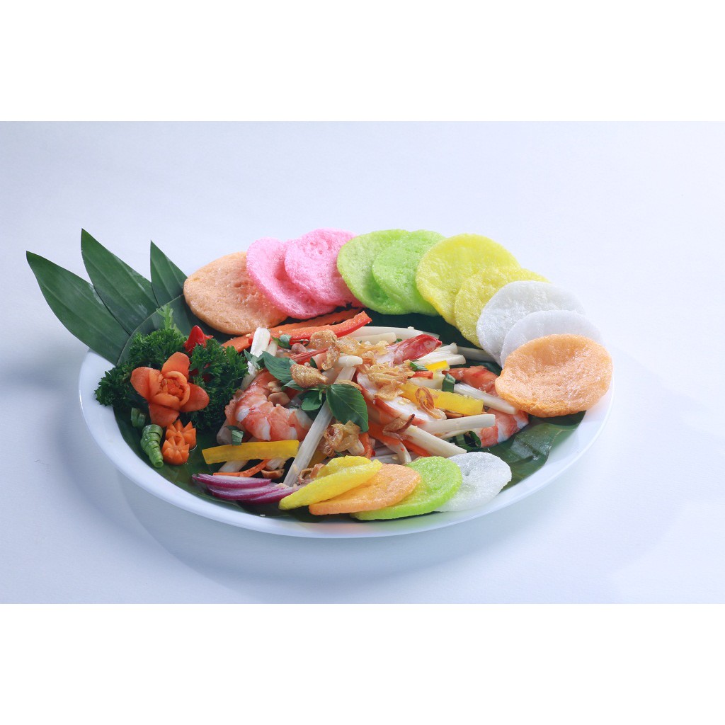 Bánh phồng tôm rau củ túi 100gr thương hiệu Sa Giang | BigBuy360 - bigbuy360.vn