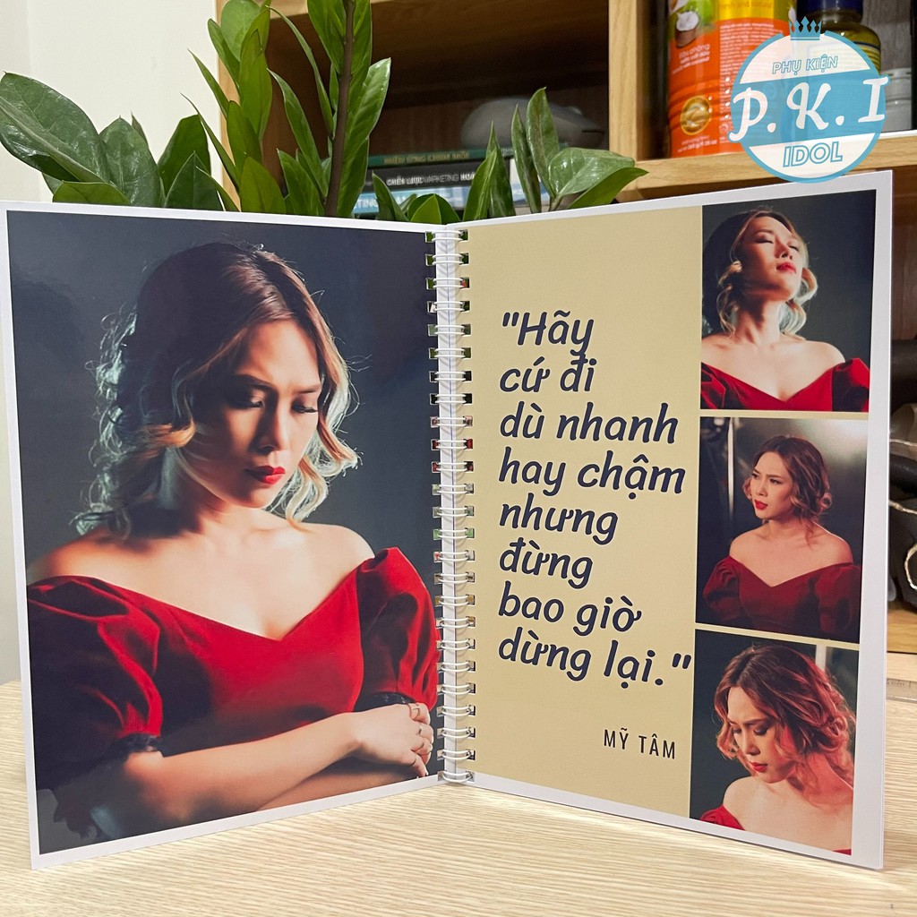 Bộ Photobook Album ảnh Về Họa Mi Tóc Nâu Mỹ Tâm 2021 - QUÀ TẶNG V-POP