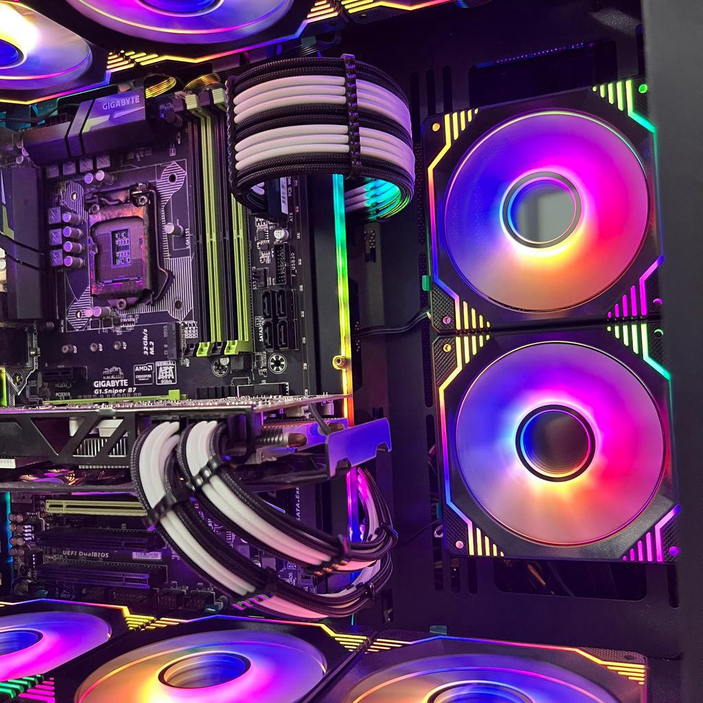 Bộ Dây Nguồn Nối Dài Bọc Dù Colorful Mod Màu Trắng Đen - Hàng FullBox