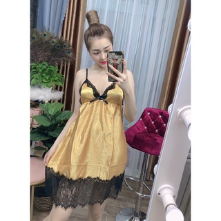 ĐẦM PHI BÓNG PHỐI REN ĐEN FREESIZE DƯỚI 55KG