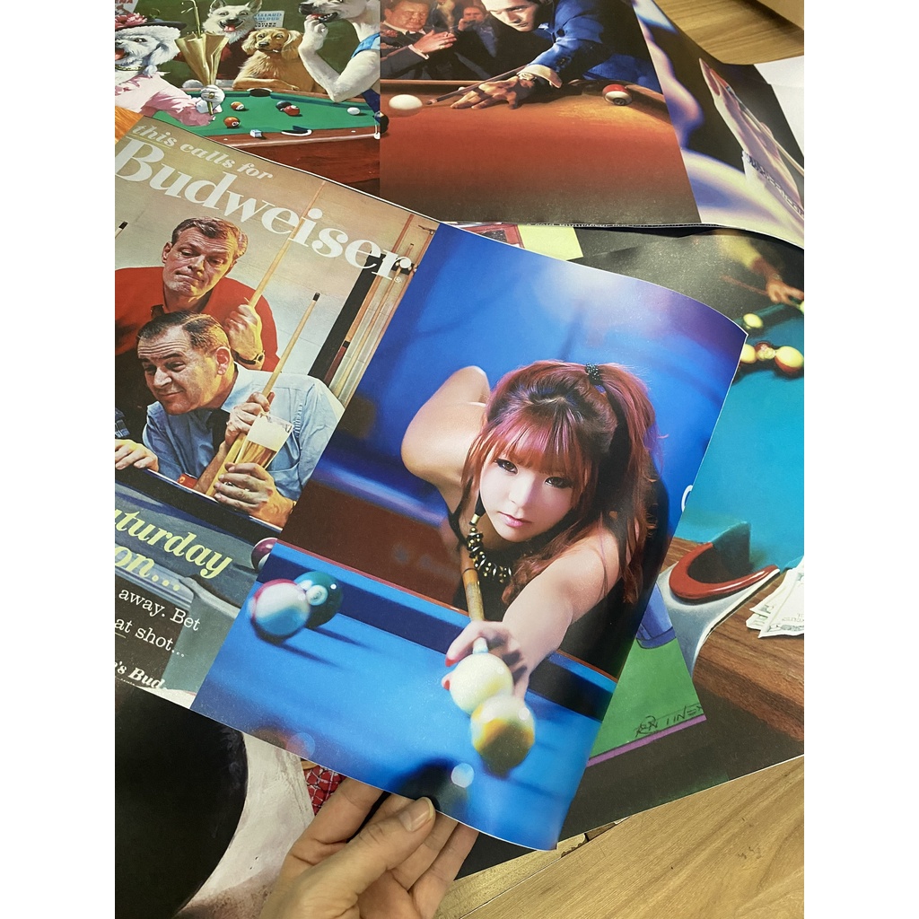 Tranh decal decor poster hình dán tường vintage trang trí phòng ngủ áp phích dán tường quầy bar POP.ART Bia 1018