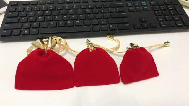 Combo 10 túi nhung đựng trang sức vòng tay, nhẫn | BigBuy360 - bigbuy360.vn