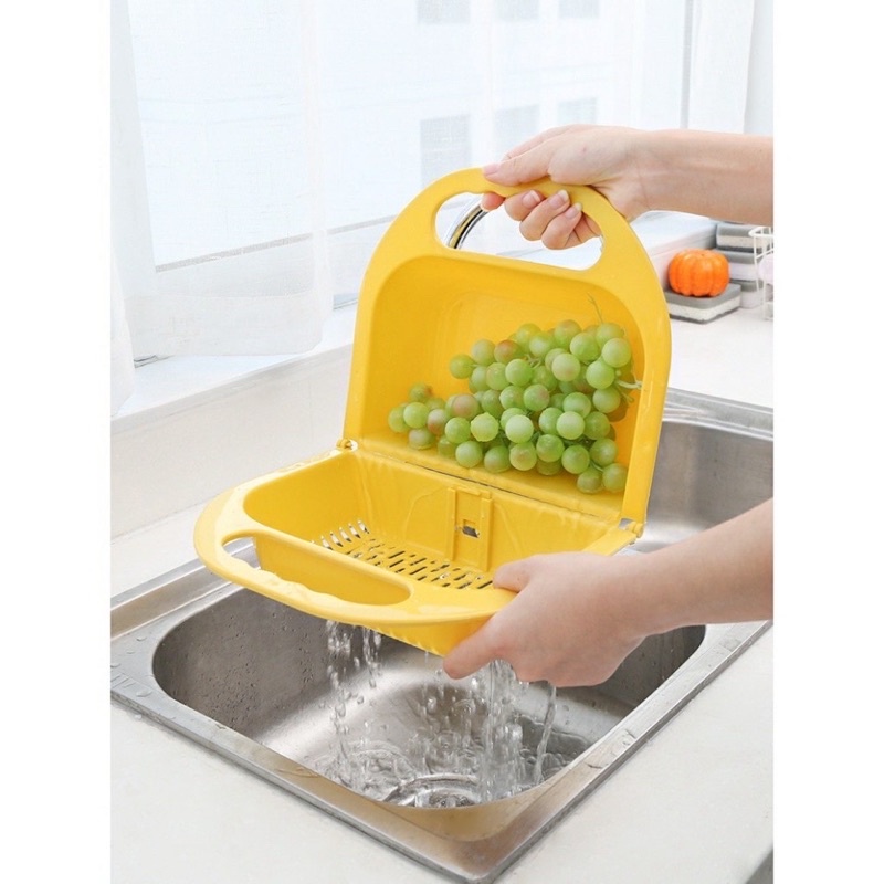 Rổ quay rau sốngFREESHIPRổ nhựa gấp gọn tiện dụng và xinh xắn