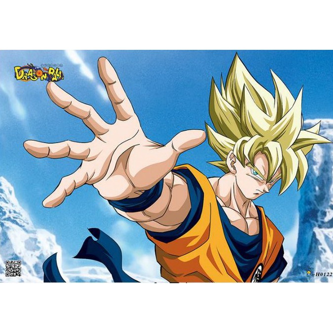 Set 8 tấm tranh poster to A3 Dragon Ball anime áp phích siêu chất
