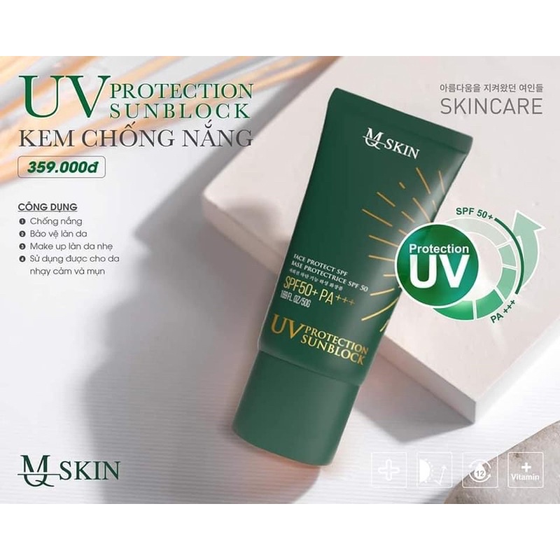 Kem Chống Nắng MQ SKIN UV Protection Sunblock 50g