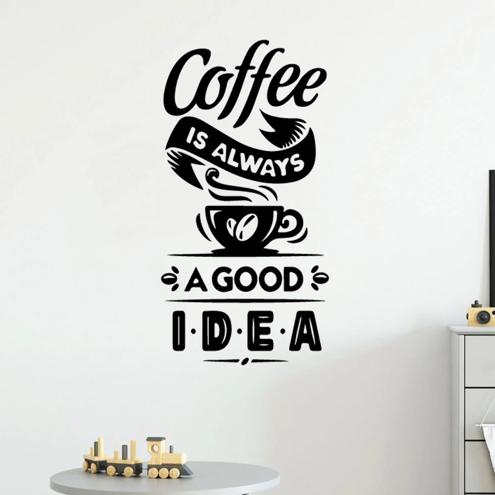 Decal Trang trí Quán Coffee tặng nổi bật cho quán, thu hút khách hàng