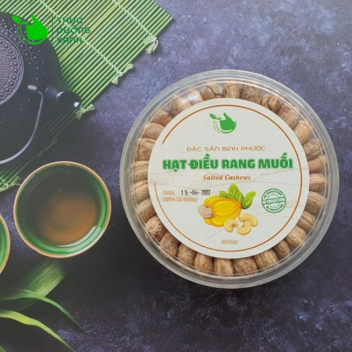 Hạt Điều rang muối nguyên hạt nguyên lụa Size A Cồ (380-410 hạt/kg), đặc sản Bình Phước - Thực Dưỡng Xanh