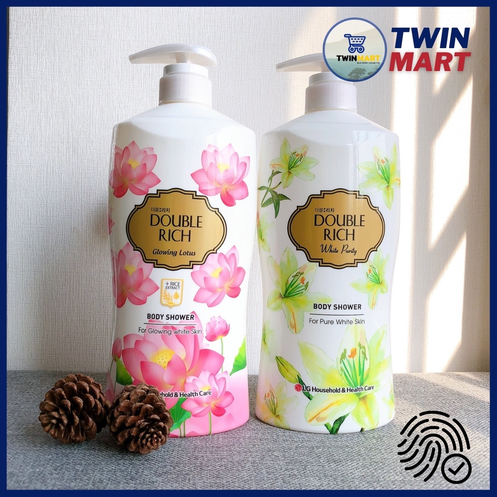 Dầu gội Elastine hương nước hoa 1000ml và Sữa Tắm Double Rich hương nước hoa 800ml - Hàn Quốc