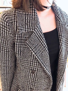 Áo vest dạ kẻ vnxk