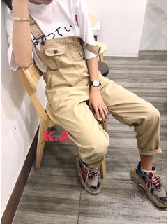 Yếm kaki 2 túi