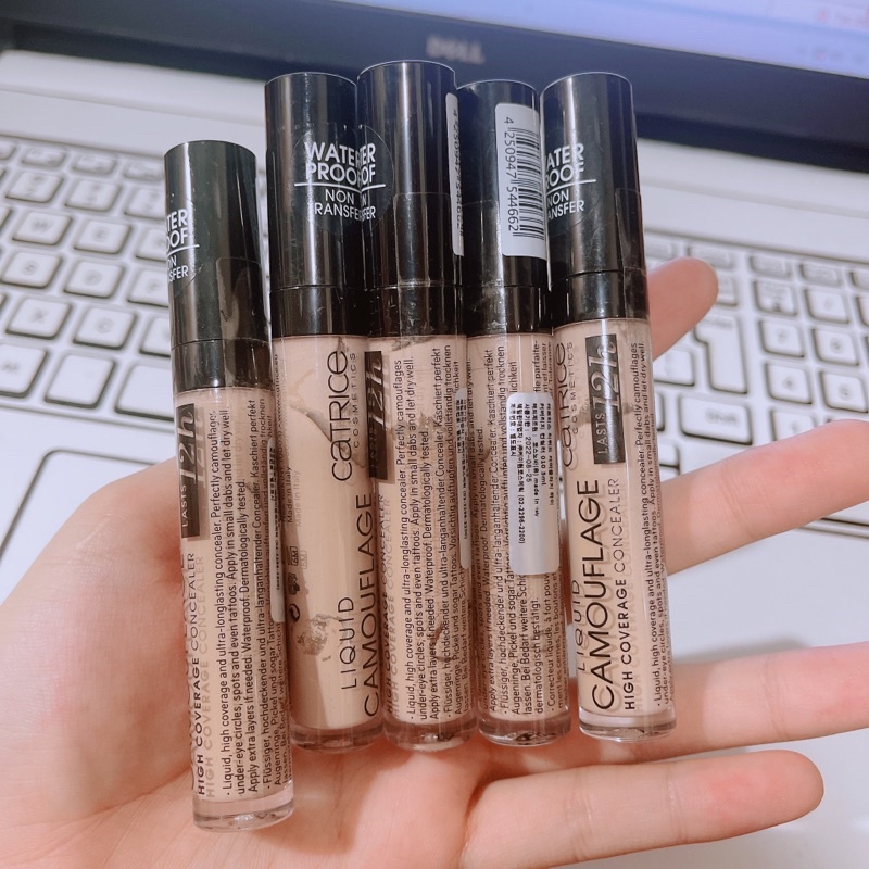 Kem che khuyết điểm dạng lỏng Catrice Tone Sáng Camouflage Concealer Liquid chống trôi