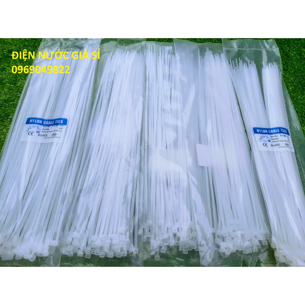 1 Bịch Dây Rút Nhựa 30cm Nylon PA66 - Dây Thít Nhựa Nylon Dài 3 Tấc