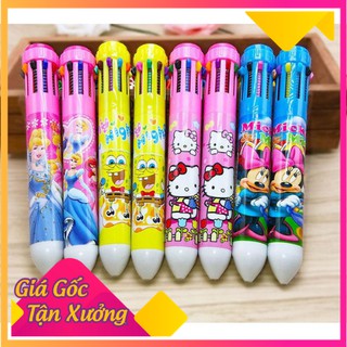 Bút Bi 10 MÀU Hoạt Hình Siêu Đáng Yêu Và Dễ Thương