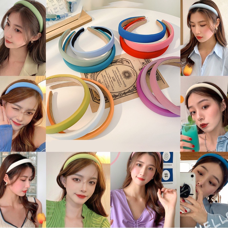 Cài tóc mềm mại kế đơn giản thời trang phong cách Hàn Quốc