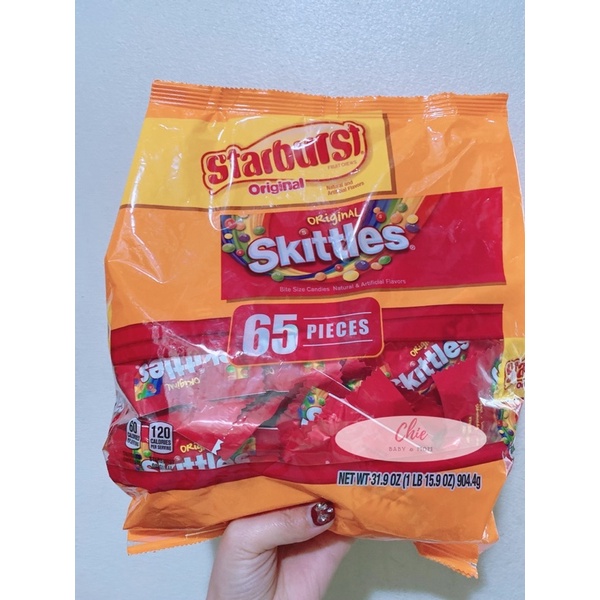 [Hàng US] Kẹo Skittles trái cây gói 15gr