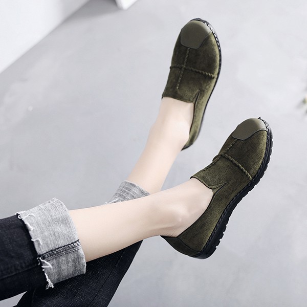 Giày chất da lộn đế mềm thoáng khí sành điệu cho nữ | BigBuy360 - bigbuy360.vn