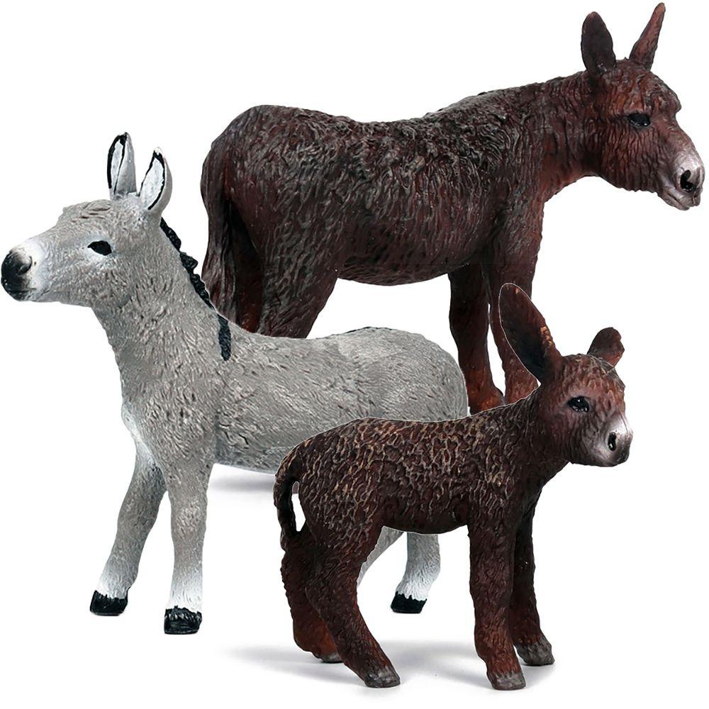 Mô Hình Chú Lừa Đồ Chơi Nhận Biết Lừa Và Tự Nhiên Giáo Dục Sớm Cho Bé