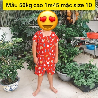 Đồ bộ tole đùi bé trai size đại từ - ảnh thật