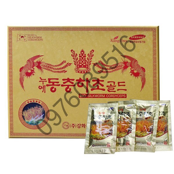 ĐÔNG TRÙNG HẠ THẢO HÀN QUỐC -HỘP GỖ VÀNG 60 GÓI X 30ml | BigBuy360 - bigbuy360.vn