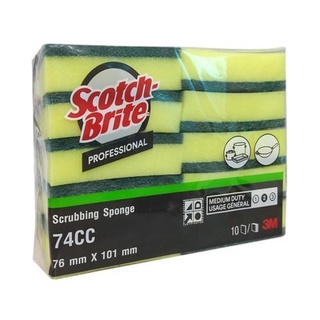 Combo 6 Miếng Cước Cọ Chùi Rửa 3M Scotch Brite siêu sạch có mút
