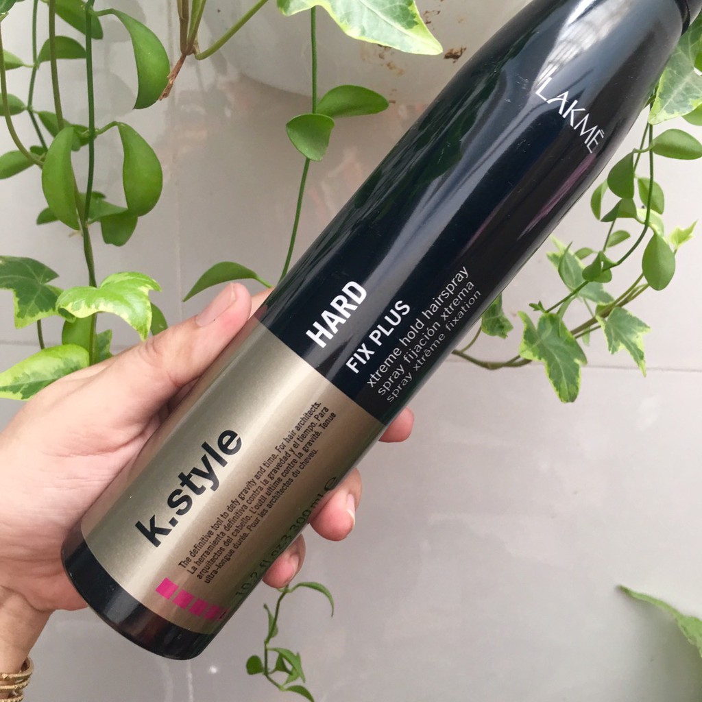 GÔM XỊT TẠO KIỂU RẤT CỨNG LAKME K-STYLE HARD FIX PLUS HAIRSPAY 300ML