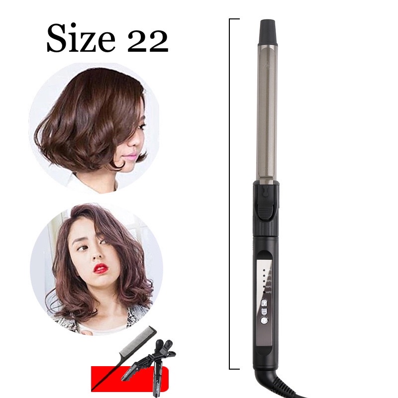 Máy Uốn Xoăn Tóc Phong Cách Hàn Quốc Chuyên Nghiệp 699 Cao Cấp Tặng Kèm 1 Lược 2 Kẹp