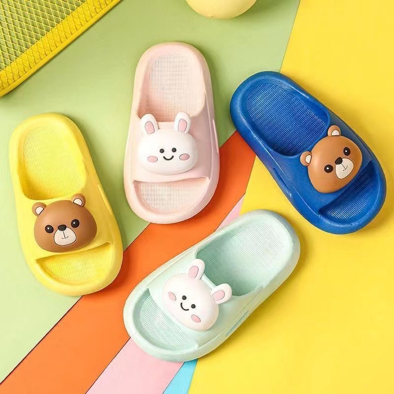 Dép Đi Biển Chống Trượt Họa Tiết Hoạt Hình 3D Dễ Thương Cho Bé