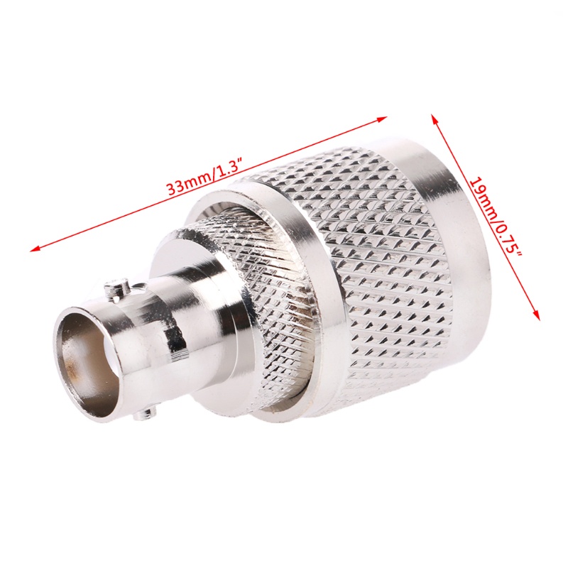 Đầu Nối Chuyển Đổi Giắc Cắm BNC-K Female Sang UHF-J PL-259 Male