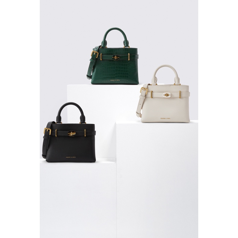 Charles & KEITH CK2-30781195 H & - Túi Xách Đeo Vai Hình Vuông Cỡ Nhỏ Cầm Tay