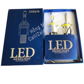 Cặp bóng đèn Lumiled 9006/HB4 Hàn Quốc cao cấp Chip led XHP50 ánh sáng vàng 4300K (BH 6 Tháng)