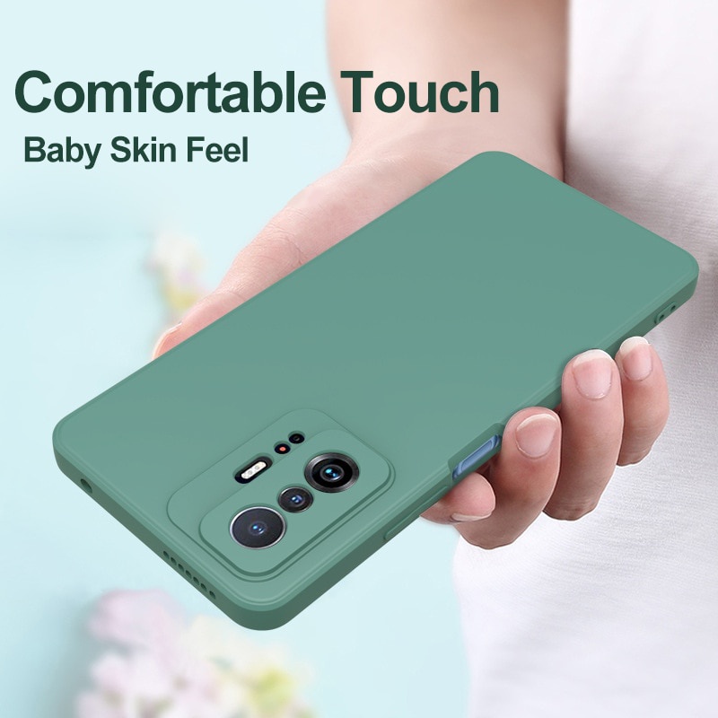 Ốp điện thoại silicon dẻo hình vuông thời trang cho XIAOMI MI 11T PRO 11 T 11 LITE 5G NE 11LITE 4G 5G MI11 10T PRO 11T