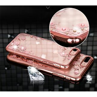 Ốp Kavaro Iphone 7 Plus đính đá viền mạ Crom chống xước
