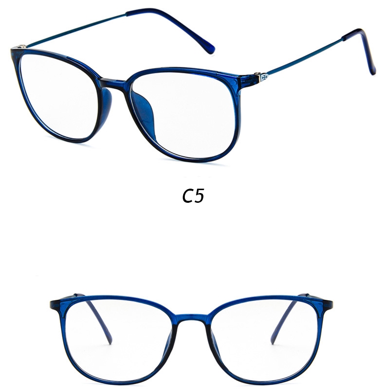 Kính Mát Gọng Kim Loại Siêu Nhẹ Chống Ánh Sáng Xanh Cho Nam Và Nữ