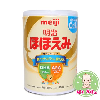 Sữa Meiji Nội Địa Nhật Số 0 (dành cho bé từ 0 - 1 tuổi) lon 800g - Mẫu mới - Shop M1 Sữa