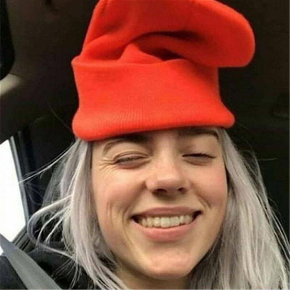 Mũ Len Dệt Kim Màu Trơn Giữ Ấm Cho Nam Nữ