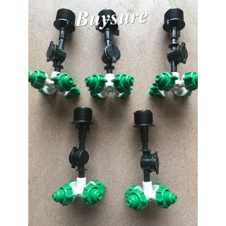 Bộ 5 béc phun tưới lan 4 hướng có van chống rỉ điều áp